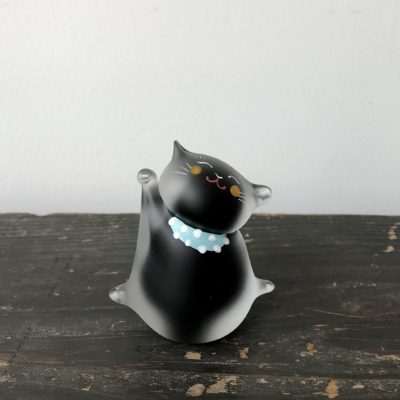 ガラスの招き猫(絵付け)